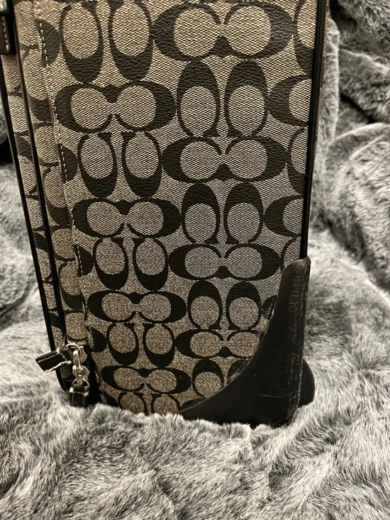 Coach unisex monogram logo all over carry on travel suit case bag - Picture 6 of 16